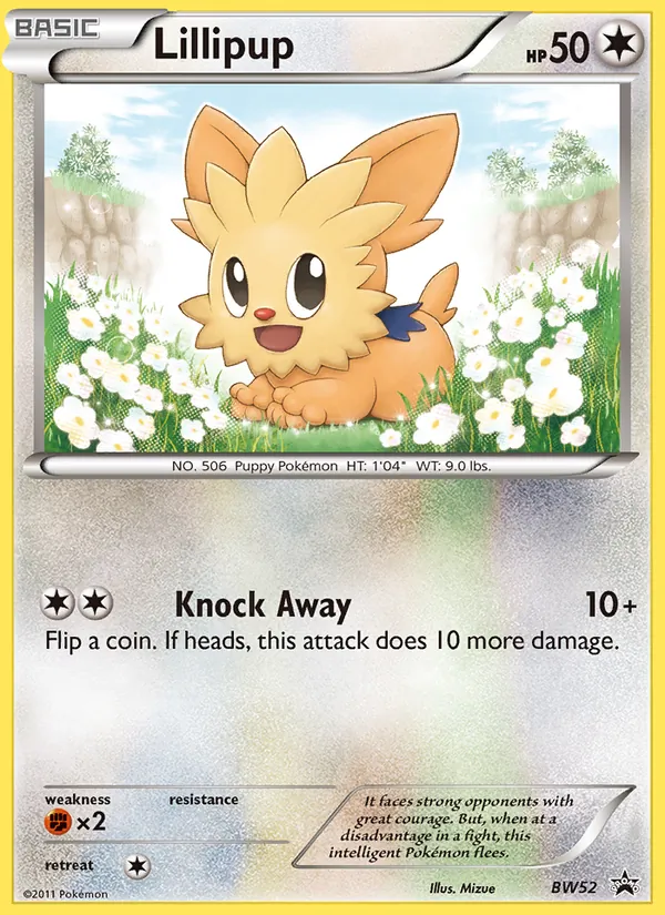 BW52 Lillipup – BW Black Star Promos