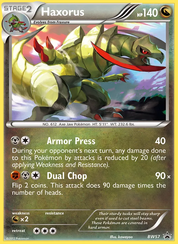 BW57 Haxorus – BW Black Star Promos