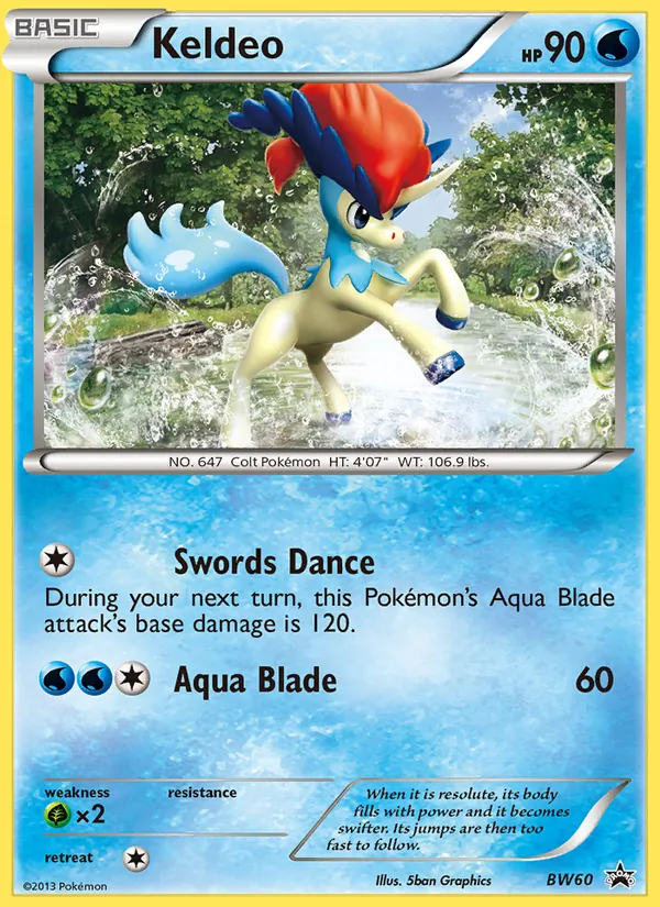 BW60 Keldeo – BW Black Star Promos