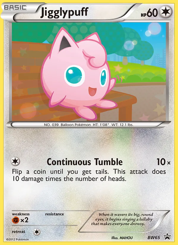 BW65 Jigglypuff – BW Black Star Promos
