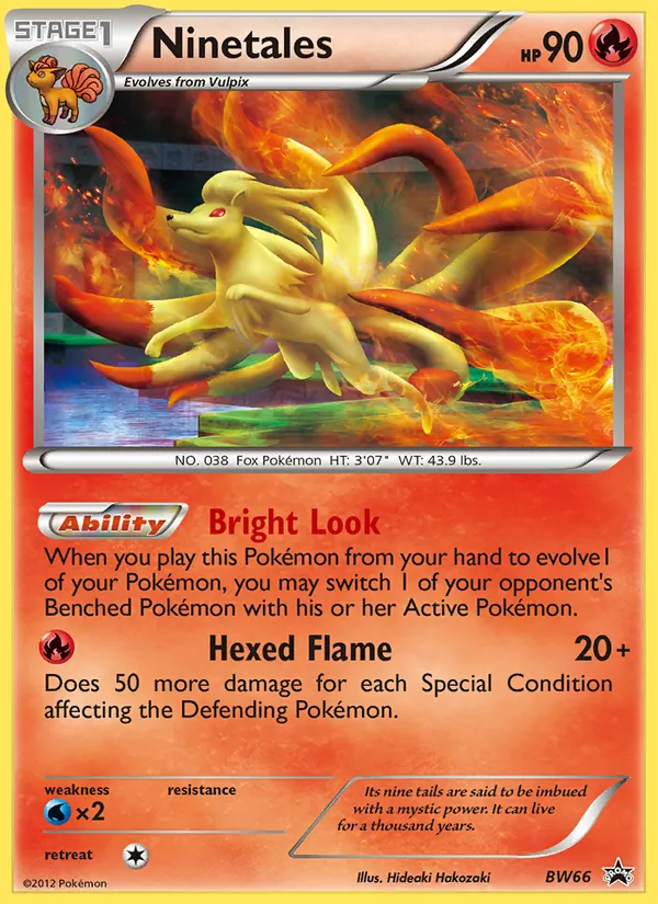 BW66 Ninetales – BW Black Star Promos