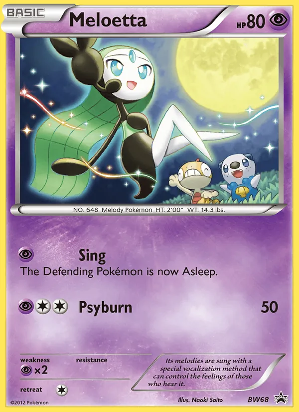 BW68 Meloetta – BW Black Star Promos