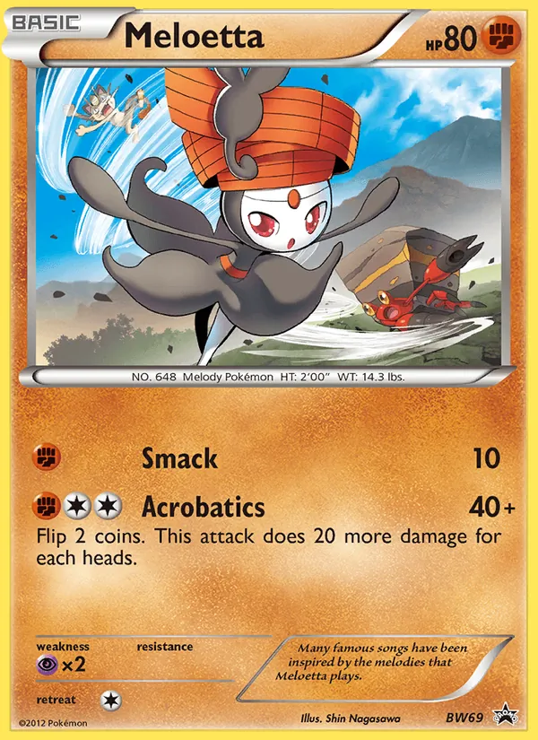BW69 Meloetta – BW Black Star Promos