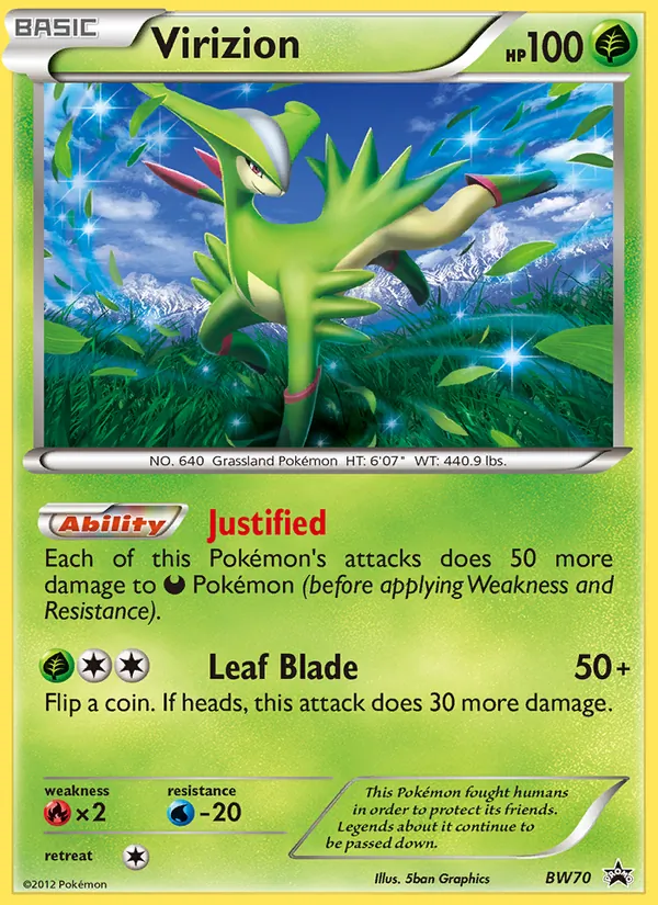 BW70 Virizion – BW Black Star Promos