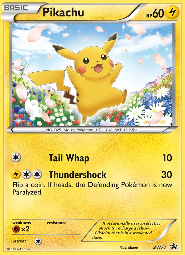 BW77 Pikachu – BW Black Star Promos