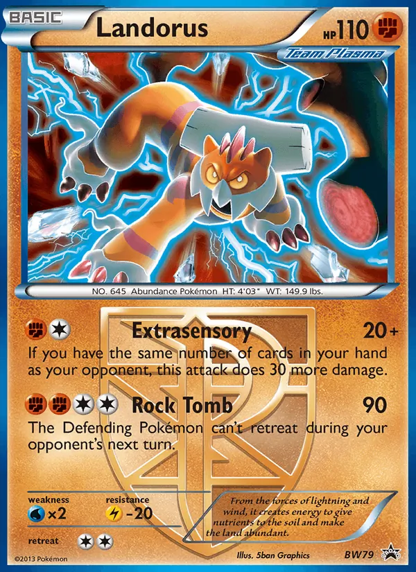 BW79 Landorus – BW Black Star Promos
