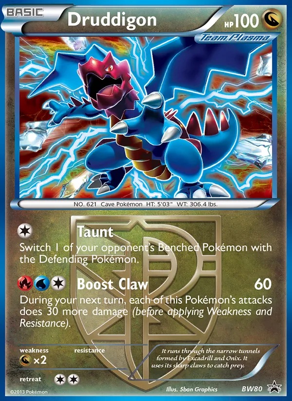 BW80 Druddigon – BW Black Star Promos