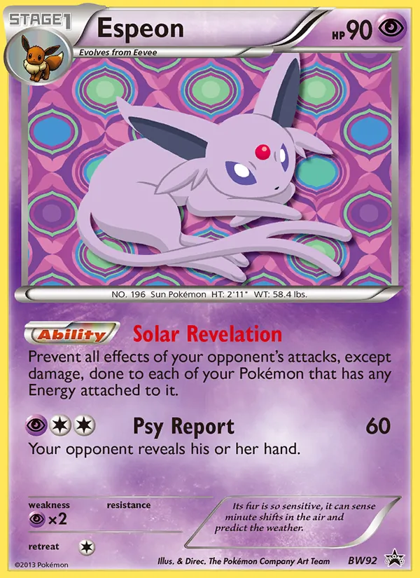 BW92 Espeon – BW Black Star Promos