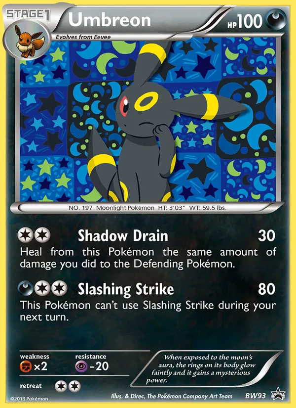 BW93 Umbreon – BW Black Star Promos