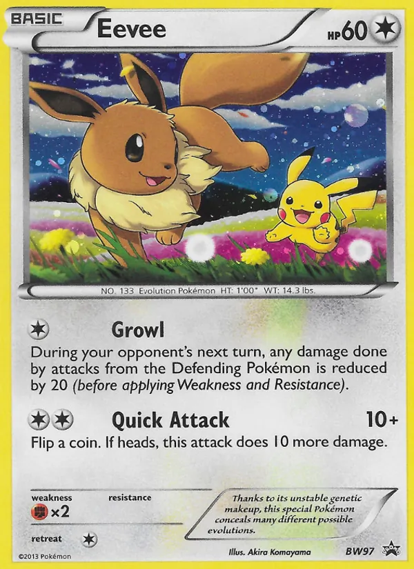 BW97 Eevee – BW Black Star Promos