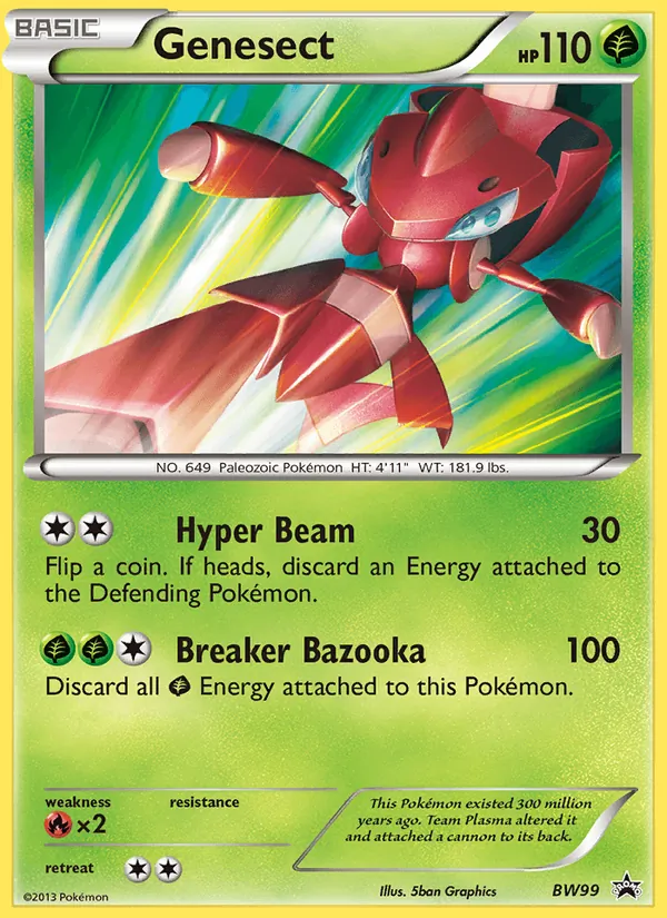 BW99 Genesect – BW Black Star Promos