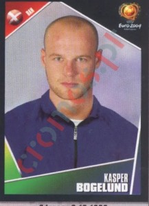 245 Kasper Bogelund – UEFA Euro Portugal 2004 Panini