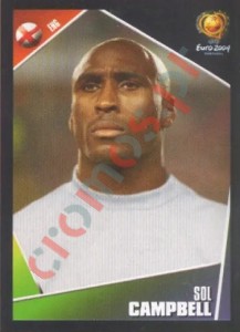 120 Sol Campbell – UEFA Euro Portugal 2004 Panini