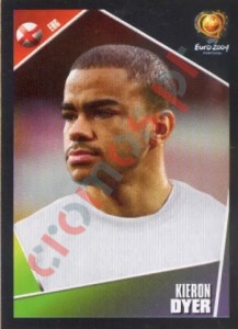 128 Kieron Dyer – UEFA Euro Portugal 2004 Panini