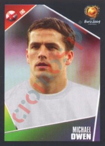130 Michael Owen – UEFA Euro Portugal 2004 Panini