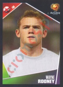 131 Wayne Rooney – UEFA Euro Portugal 2004 Panini