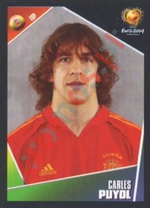 76 Carles Puyol – UEFA Euro Portugal 2004 Panini