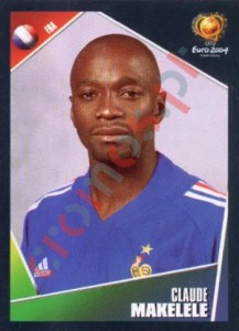 104 Claude Makelele – UEFA Euro Portugal 2004 Panini