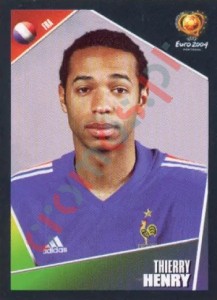 111 Thierry Henry – UEFA Euro Portugal 2004 Panini