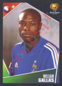 96 William Gallas – UEFA Euro Portugal 2004 Panini