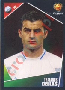 33 Traianos Dellas – UEFA Euro Portugal 2004 Panini
