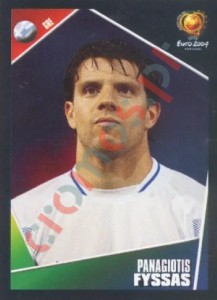 34 Panagiotis Fyssas – UEFA Euro Portugal 2004 Panini