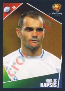 36 Michalis Kapsis – UEFA Euro Portugal 2004 Panini