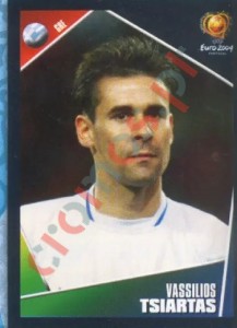 42 Vassilios Tsiartas – UEFA Euro Portugal 2004 Panini