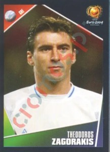 43 Theodoros Zagorakis – UEFA Euro Portugal 2004 Panini