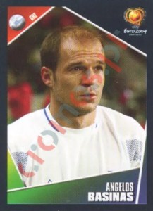 44 Angelos Basinas – UEFA Euro Portugal 2004 Panini