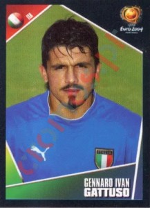 232 Gennaro Ivan Gattuso – UEFA Euro Portugal 2004 Panini