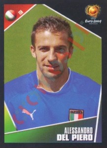 236 Alessandro Del Piero – UEFA Euro Portugal 2004 Panini