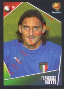 237 Francesco Totti – UEFA Euro Portugal 2004 Panini