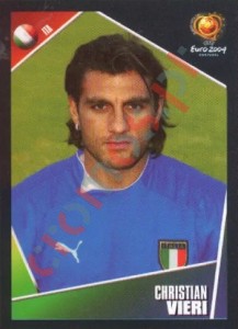 238 Christian Vieri – UEFA Euro Portugal 2004 Panini
