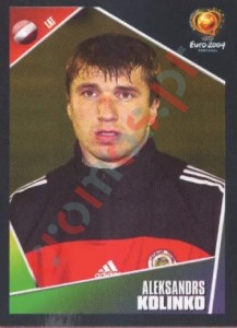 255 Aleksandrs Kolinko – UEFA Euro Portugal 2004 Panini