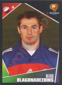 256 Olegs Blagonadezdins – UEFA Euro Portugal 2004 Panini