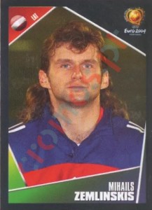 258 Mihails Zemlinskis – UEFA Euro Portugal 2004 Panini
