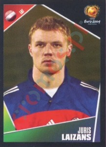261 Juris Laizans – UEFA Euro Portugal 2004 Panini