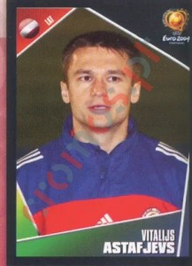 262 Vitalijs Astafjevs – UEFA Euro Portugal 2004 Panini