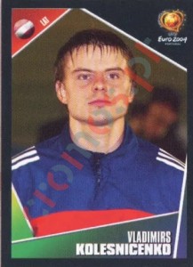 264 Vladimirs Kolesnicenko – UEFA Euro Portugal 2004 Panini