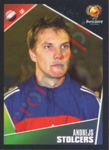 267 Andrejs Stolcers – UEFA Euro Portugal 2004 Panini