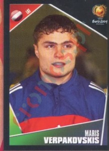 270 Maris Verpakovskis – UEFA Euro Portugal 2004 Panini