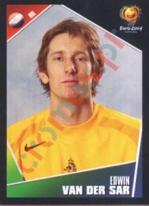 318 Edwin van der Sar – UEFA Euro Portugal 2004 Panini