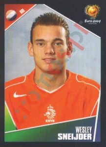 328 Wesley Sneijder – UEFA Euro Portugal 2004 Panini