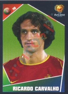 13 Ricardo Carvalho – UEFA Euro Portugal 2004 Panini