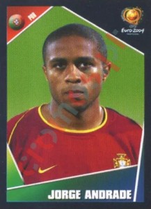 14 Jorge Andrade – UEFA Euro Portugal 2004 Panini