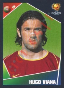 17 Hugo Viana – UEFA Euro Portugal 2004 Panini