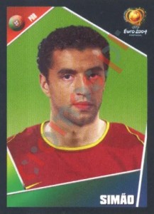 22 Simão – UEFA Euro Portugal 2004 Panini