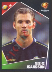 180 Andreas Isaksson – UEFA Euro Portugal 2004 Panini