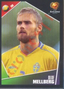 182 Olof Mellberg – UEFA Euro Portugal 2004 Panini